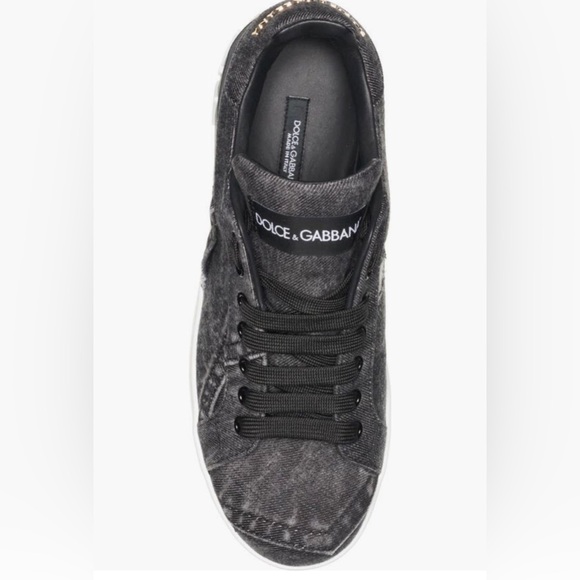 NIB $695 Dolce & Gabbana Portofino Denim Sneaker in size 7US / 37EU! - Picture 5 of 7